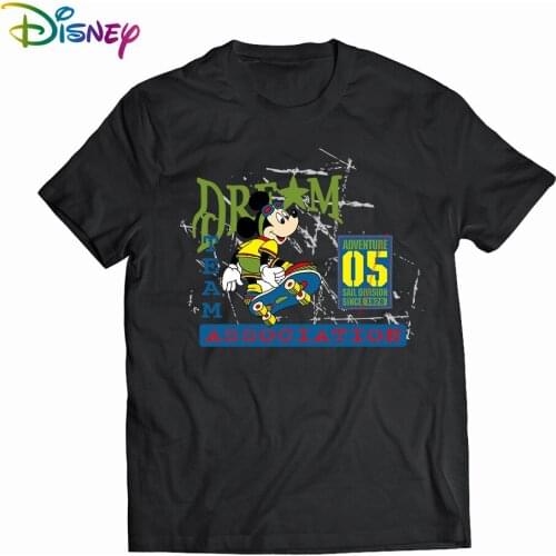 Mickey Mouse Mens Woman T-shirts cotton graphic t shirts Summer Short sleeve tee anime tshirt womens t-shirt Disney 2021 Tops