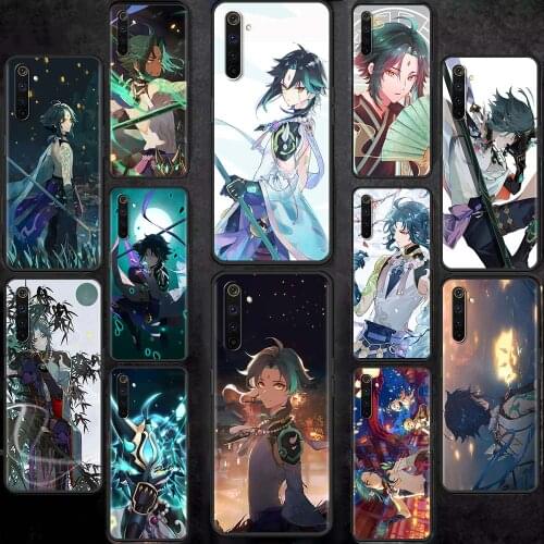 Genshin Impact Xiao Game Case Oppo Realme 6 7 C21 C3 XT 8 7i 5 Pro A53 A52 A9 2020 A94 A74 5G Capa Black Shell Phone Coque