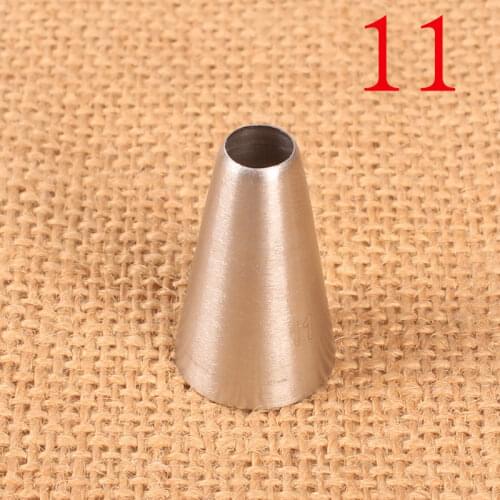 11# round Small Hole Writing and Drawing Cream Decorating Mouth Stainless Steel Baking DIY Tool Small Number