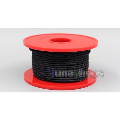 LN006466 1m OCC Silver Plated Woven Wire Cloth 32*0.05mm + 28*0.08mm OD:1.7mm For DIY Custom Earphone Headphone Cable