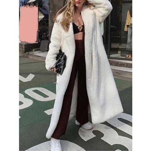 MCCKLE Fashionable Fur Coats