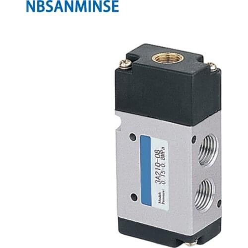 NBSANMINSE 3A210 3A220 G1/4 Air Pneumatic Control Valve Two Position Three Way AirTAC Type 0.15-0.8MPa