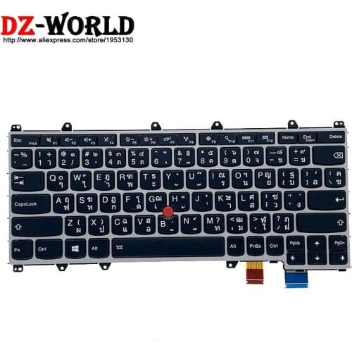 New Original TH Thai Backlit Keyboard for Lenovo Thinkpad Yoga 260 Laptop Teclado 01AX267 01AX302