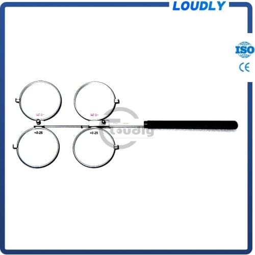 Loudly brand Optical Flipper Ophthalmic Flipper Lens Flipper Lens Holder with metal handle can adjustable PD distance FL-4
