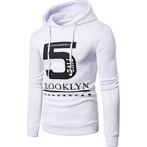 2018 New Mens / Womens Casual Letter Print Hooded Sweatshirt
