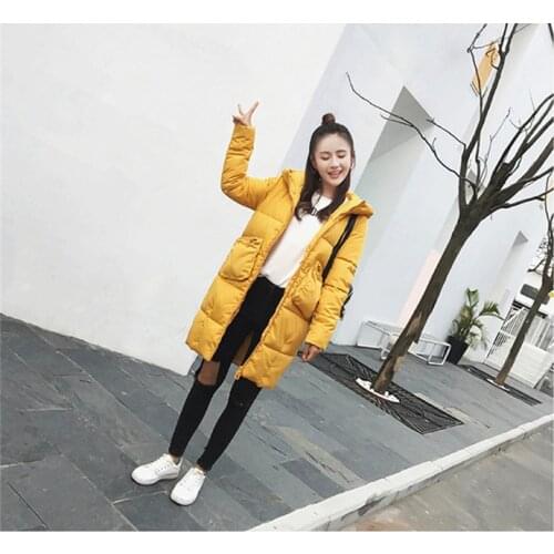Parka Mujer 2020 Warm Women Winter Coat Slim Hooded Female Jacket Padded Cotton Womens Parkas Casaco De Inverno WXF358