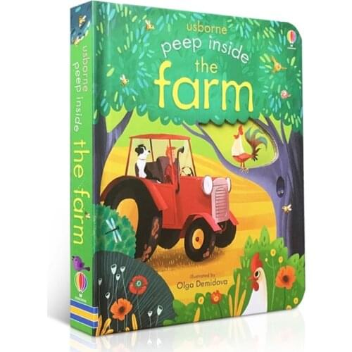 Peep Inside The Farm Original English Educational Picture Books For Baby Early Childhood gift For Children