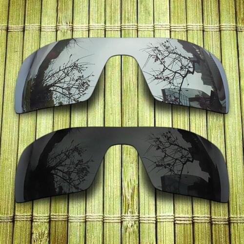 Polarized Replacement Lense For-Oakley Oil Rig Sunglasses Frame True Color Mirrored Coating - Chrome&Black Combine Options