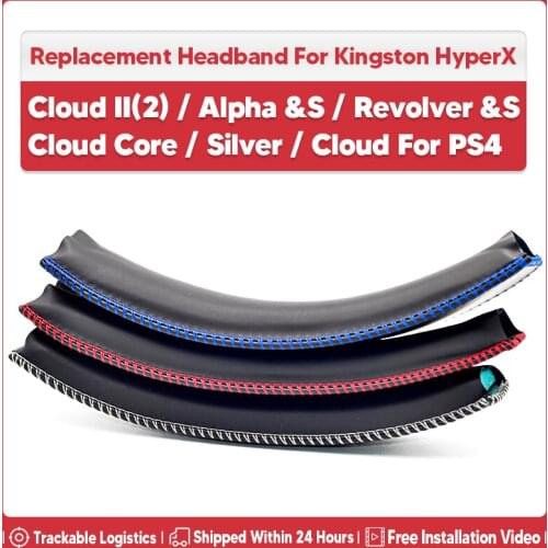 Headband Replacement Cushion Repair Parts for Kingston HyperX Cloud II 2 Alpha S Revolver S Core Silver Headphones Headsets