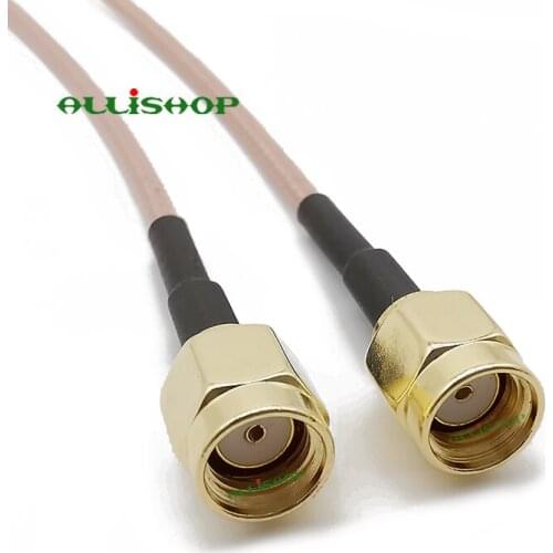RP-SMA Male to RP SMA Male Plug RF Pigtail Cable RG316 RP SMA Male Plug Switch RP SMA Male Plug RF Router WIFI Wireless Cable