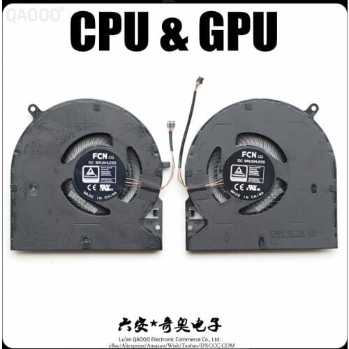 QAOOO Laptop CPU COOLING FAN FOR RAZER Blade 15 2021 Edition RZ09-0367 CPU & GPU COOLING FAN