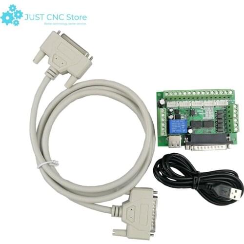 The 5 Axis CNC interface adapter breaker plate is used to process 3 parallel cables for stepper motor drivers