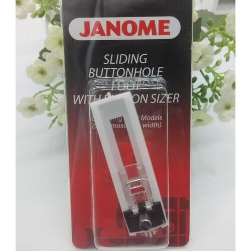 Janome Sliding Buttonhole Foot With Button Sizer for Oscillating Hook Models 200-134-000