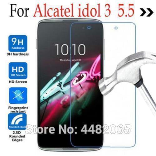 Tempered Glass For Alcatel One Touch Idol 3 5.5 6045 6045K 6045Y 6045B 6045I Phone Screen Protector Cover Protective Film Guard