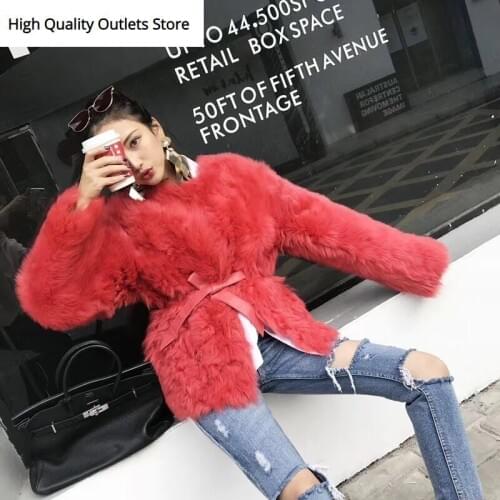 Ladies Suees de Jacket Women Lamb Fur Jacket Suede Jacket