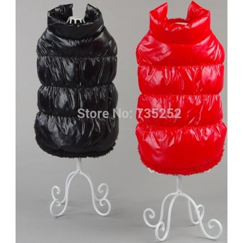 Winter Pet Dog Down Coat Fleece Warm Inside Candy Color Pet Down Warm Coat Puppy Down Clothes Winter Clothes Clothing XS-3XL