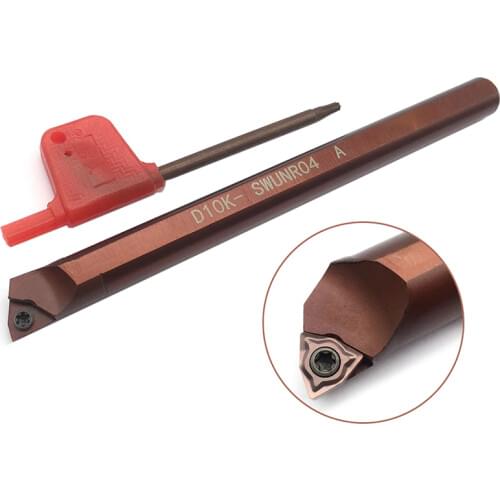 1PC D10K SWUNR04 Spring Steel Internal Turning Tool Holder High Quality CNC Cutting Lathe Tools For WNMG040304 Carbide Inserts