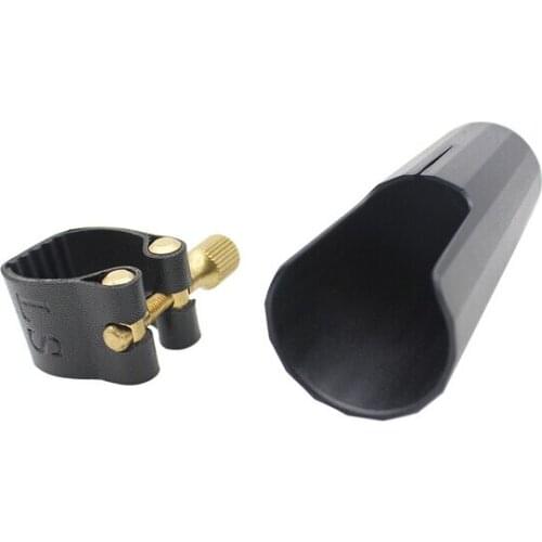 10pcs Clarinet Accessories Set Clarinet Leather Ligature Fastener with Plastic Cap for Clarinet Bakelite Mouthpiece Top Quality