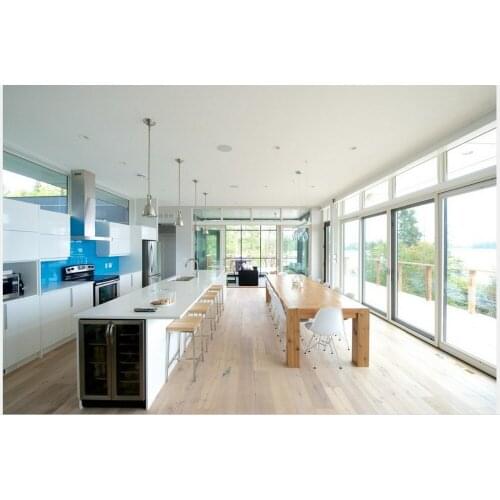 2017 hot sales popular white high glossy lacquer kitchen cabinets modular kitchen island cabient customized kitchen furniture