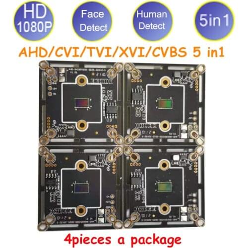 4pcs XMeye 1080P AHD Car Camera Module Board XM330+F37 AHD/TVI/CVI/XVI/CVBS For MDVR DVR with Human Face Detect Function IR Cut