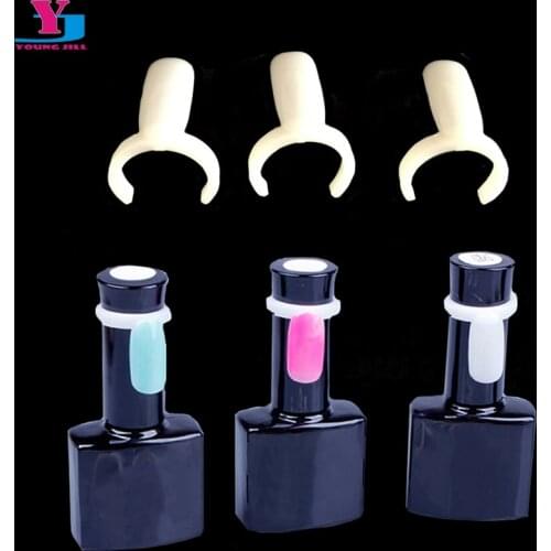 50pcs Polish UV Gel Color Pops Display Nail Art Ring Style Nail Tips Manicure Nail Professionl DIY Practice Stickers Tools