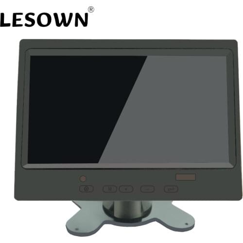 7 inch IPS Display Monitor 1024x600 TFT LCD 16:9 Touchscreen AV VGA Input for Car RPI PC Security Camera, Built-in Speakers