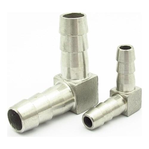 8mm 10mm 12mm 15mm 20mm Hose Barb 304 Stainless Steel Elbow Barbed Pipe Fitting Coupler Connector Adapter For Fuel Gas Water