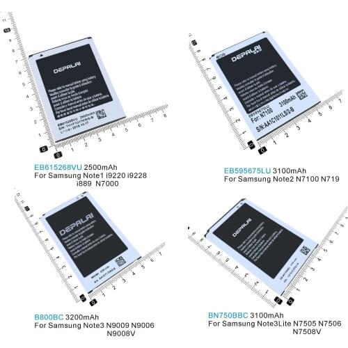 EB615268VU EB595675LU BN750BBC B800BC Battery For Samsung Note 1 2 3 Note3 Lite i9220 i9228 i889 N7000 N7100 N719 N7505 N7508V