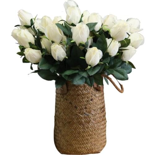 Artificial Rose Bouquet 9 Bunches of Oil Painting Roses Artificial Bouquets Wedding Artificial Flowers Artificial Flowers Decor