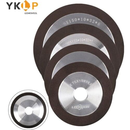 1Pc Diamond Grinding Wheel 75/100/125/150mm 150/180/240/320/400 Grit Tungsten Steel Milling Tool Carbide Metal Grinding Disc