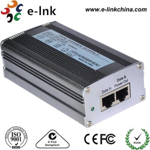 10/100/1000Mbps POE Injector with 48V 2A output