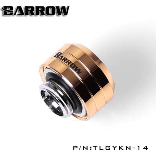 Barrow pc water cooling Fitting hard tube connector Sliding tubing for OD 14mm hard pipe Black/Silver/Gold TLGYKN-14