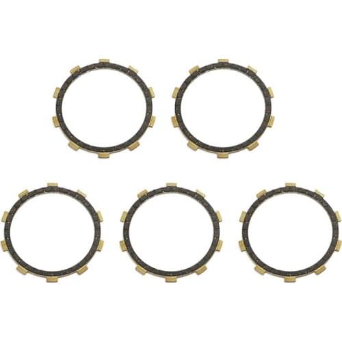 5PCS Motorcycle Clutch Friction Disc Set For Yamaha AS2 AT1 AT2 AT3 RD200 RS100 YA6 125 DT100 DT125 DT175 AT3 125 CT1 175