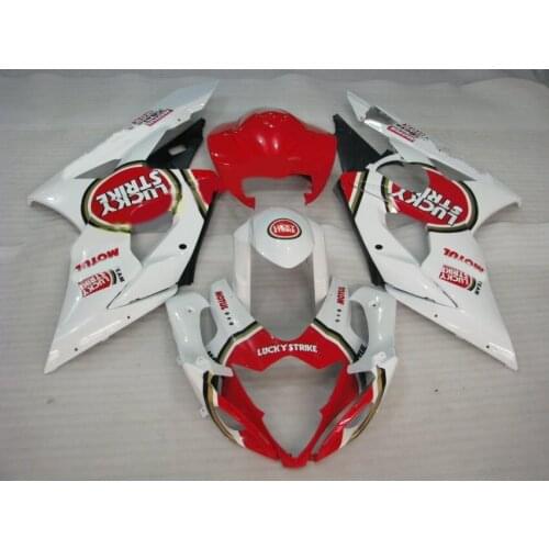 Injection mold Fairing kit for GSXR1000 05 06 GSXR 1000 K5 2005 2006 Custom red white Fairings Set+gifts SD26