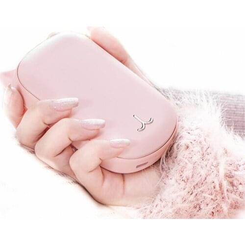 Travel Electric Hand Warmer portable 3600mAh Cute USB Rechargeable LED Heater Handy Long-Life Mini Pocket Warmer Home Warming