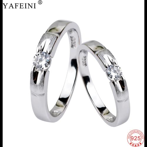 Engagement Heart Wedding Band Ring Cubic Zirconia Jewelry Women Men Lovers' Couple Rings Bague Alliance Anillos De Parej