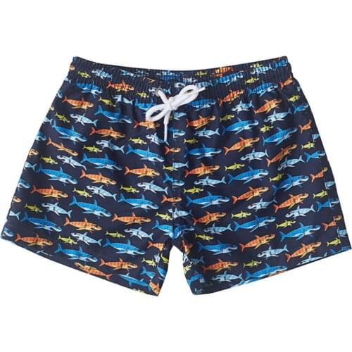 Blue Male Child Shorts Swimwear Sea and Pool Swimming Trunks