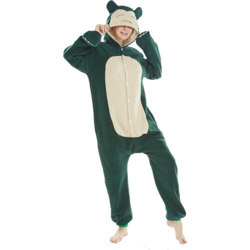 Snorlax Onesies Cute Cartoon Unicorn Animal Onesies Women Men Hooded Pajamas Funny Party Suit Winter Home Soft Overall Costumes