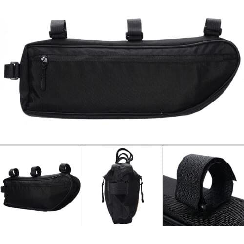 1PC Bicycle Triangle Bag Waterproof Polyester Bike Front Tube MTB Cycling Storage Pack Bycicle Accessories