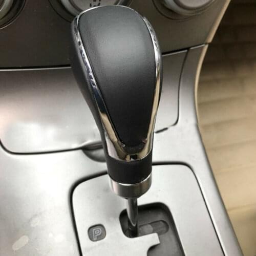Universal Black Red Leather Car Gear Shift Knob Manual Transmission Gearstick Shifter Lever Handle For Citroen Toyota Peugeot