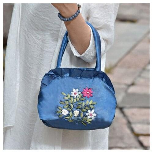 Women Top-handle Bags Spring New Womens Bag Embroidery Canvas Handbag Bag Bag Bolso Mujer Handbags