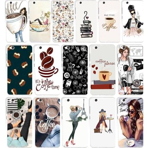 91AA Coffee Girl gift Soft Silicone Tpu Cover phone Case for Xiaomi Redmi 4A 4x Note 4 4x case