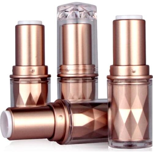 12.1mm Rose Gold Empty Lipstick Lip Gloss Tubes Cosmetic Packaging Sample Refillable Bottles Lipstick Container 20pcs Free Ship