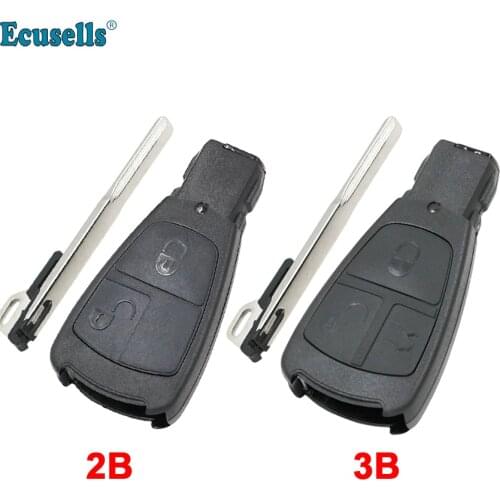 2/3 Button Old Style For Mercedes-Benz C180 1998-2004 W202 Remote Car Key Shell Smart Key Fob Cover Case With insert Blade