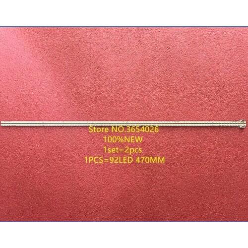 2 pieces/lot LED Backlight strip For TCL434FCNN lamp 4C-LB430T-XR1R XR1L 67-X443HT-0A0 X CRH-AT4340142304L/R63TREV1 92Leds 470MM
