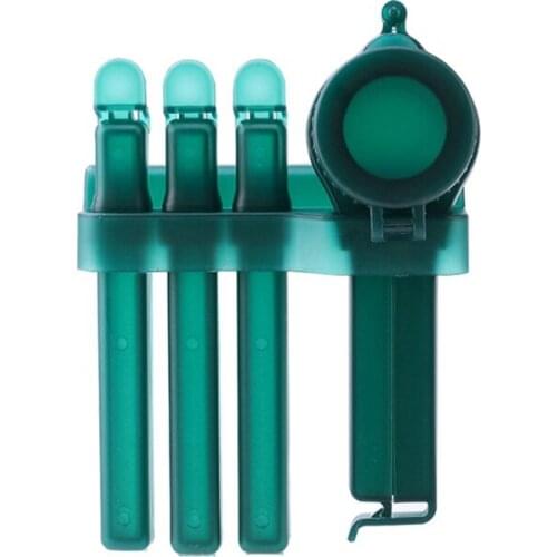 4pcs Large Discharge Nozzle Plastic Bag Clamps Airtight Food Sealing Clips with Pour Spout for Storage Pouring Snack Cereal Rice