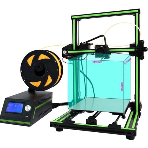 Anet E10 220X270X300mm High Precision 3D Printer DIY Kit Full Metal V1.5 mainboard heatbed cable Off-line abs/pla Filament parts