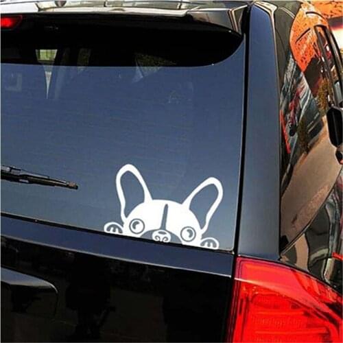 Car Sticker Dog Cartoon Pattern Reflective Glass Rear Pet Car Sticker Decals Decoration Auto Accessories
