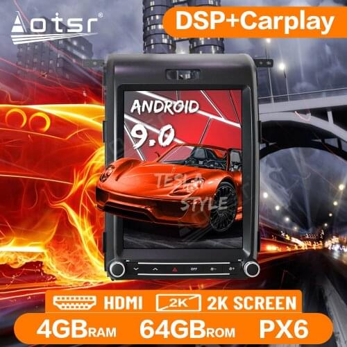 Tesla Big Screen Android 9.0 64GB Car Multimedia Player For Ford F150 2009-2014 PX6 Auto Stereo Radio GPS Navigation Head Unit