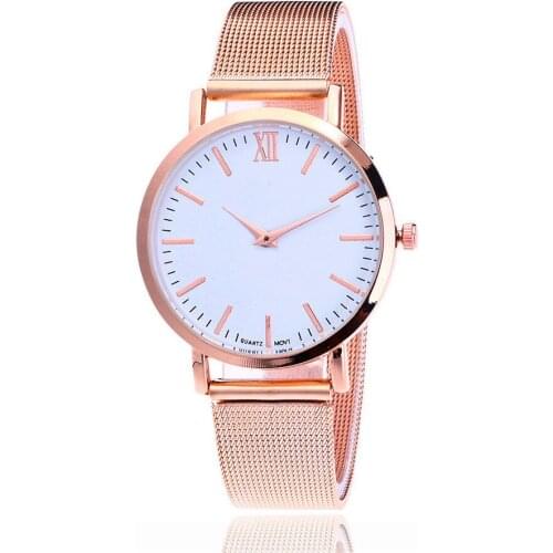 Fashion Top Luxury Rose Gold Women Watches Mesh Stainless Steel Watches Elegant Female Clock Ladies Wrist Watch Relogio Feminino